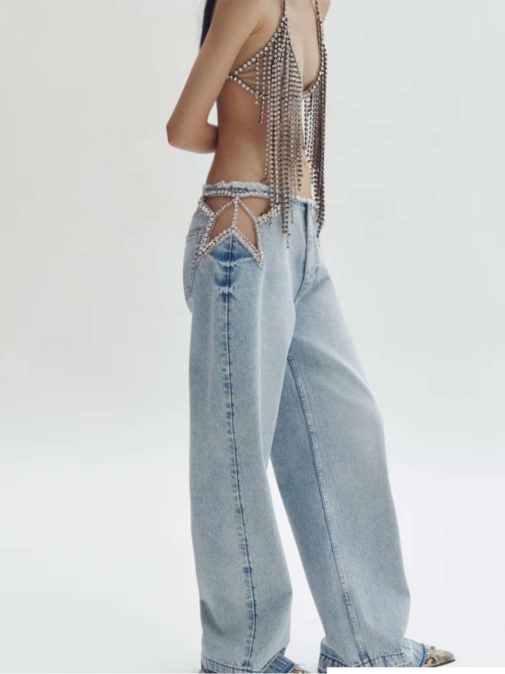 Stella McCartney x H&M CRYSTAL-STAR STRAIGHT-LEG JEANS